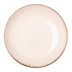 Prato 23cm Para Massa De Cerâmica Linear Branco